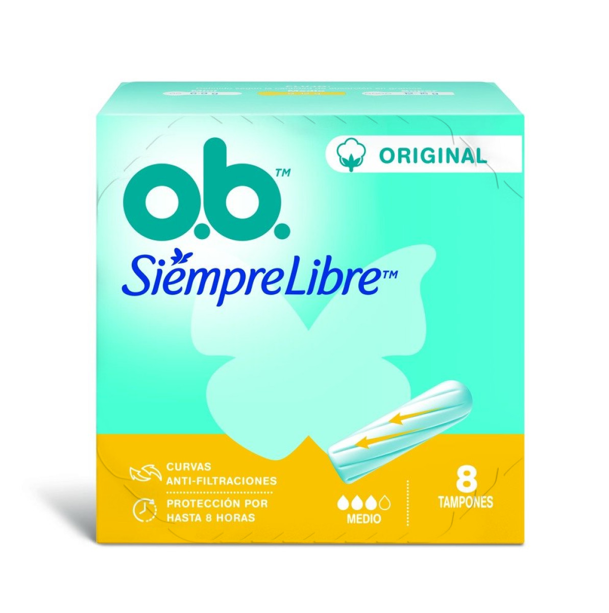 OB TOALLA H TAMPONES MEDIO X 8 4773