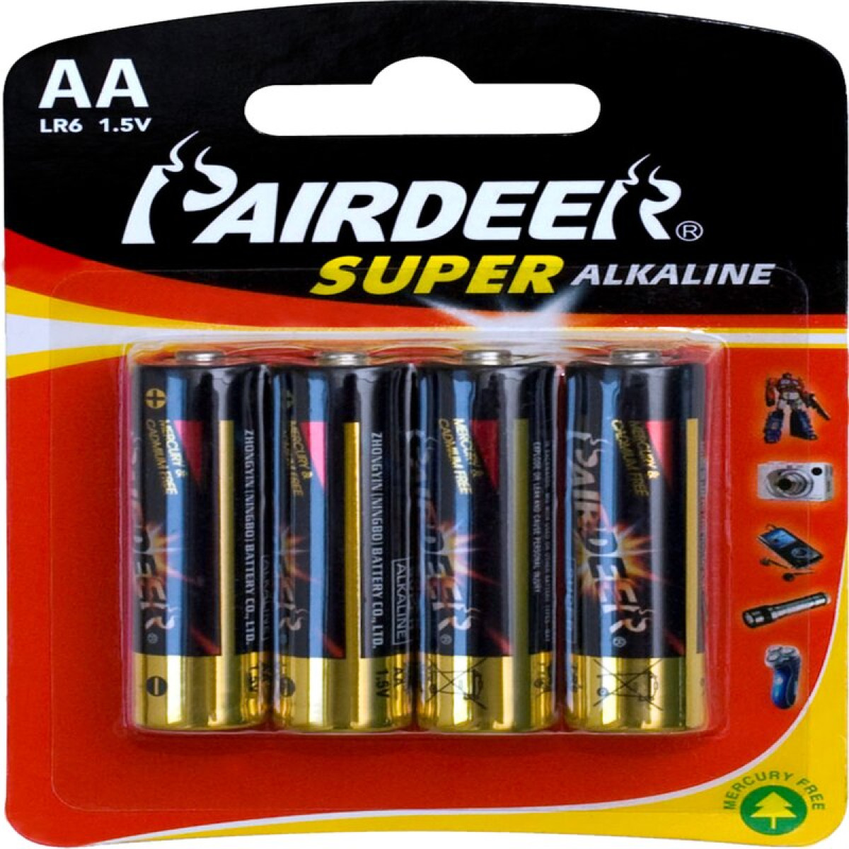PAIRDEER PILAS SUPER N AA X 4