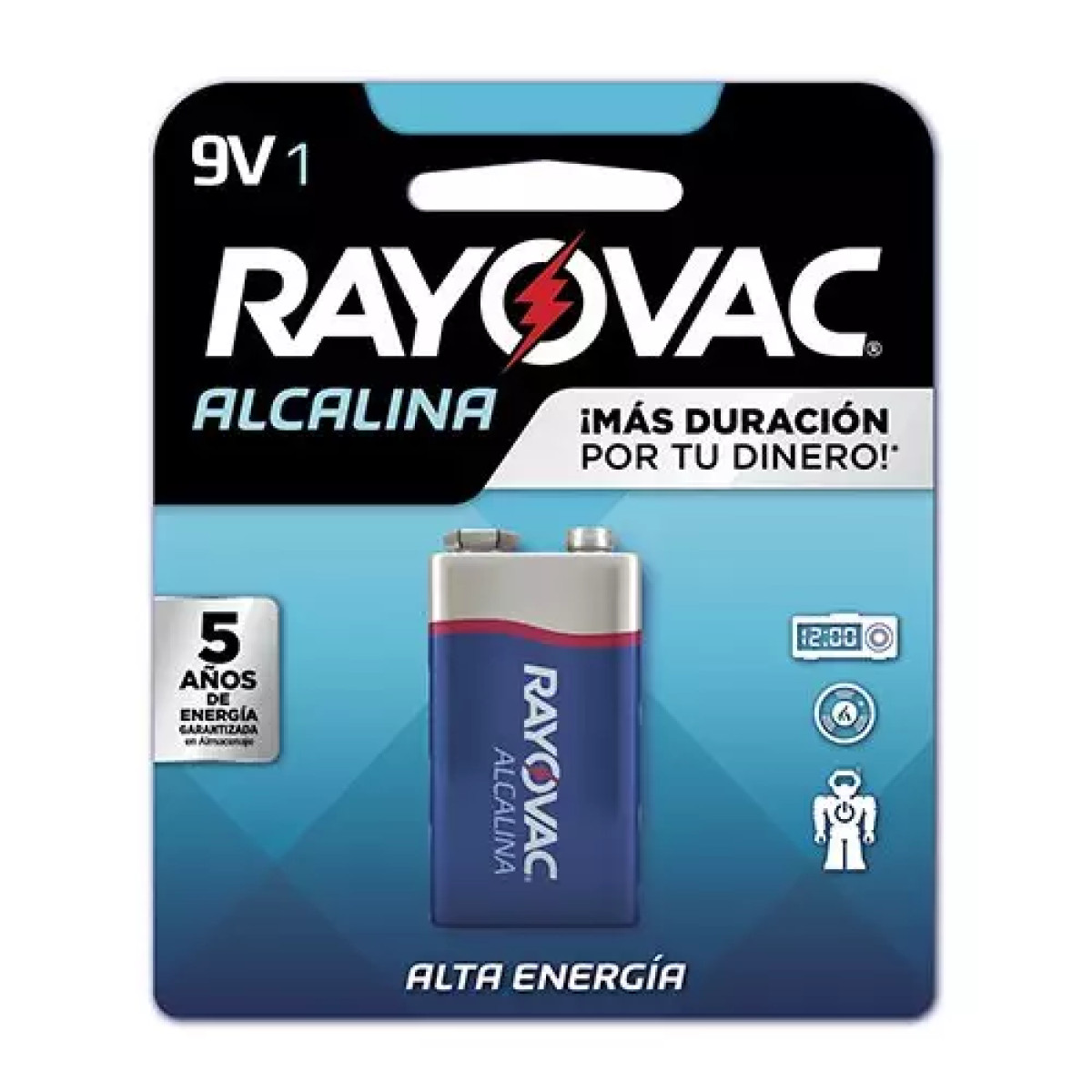 RAYOVAC PILA ALCALINA 9V