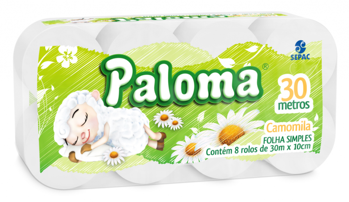 PALOMA PAPEL HIG X 8 CAMONIA PERF