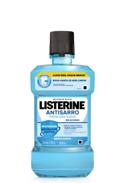 LISTERINE ENJ BUCAL SARRO 500ML S/A