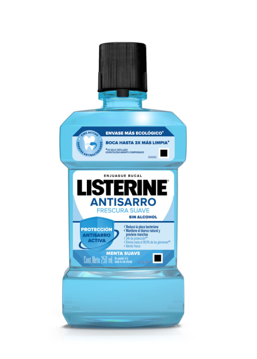 LISTERINE ENJ BUCAL SARRO 250ML S/A