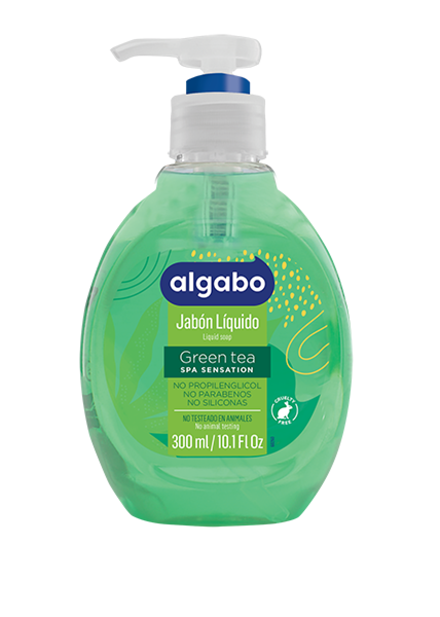 ALGABO JABON LIQ 295 ML GREEN TEA