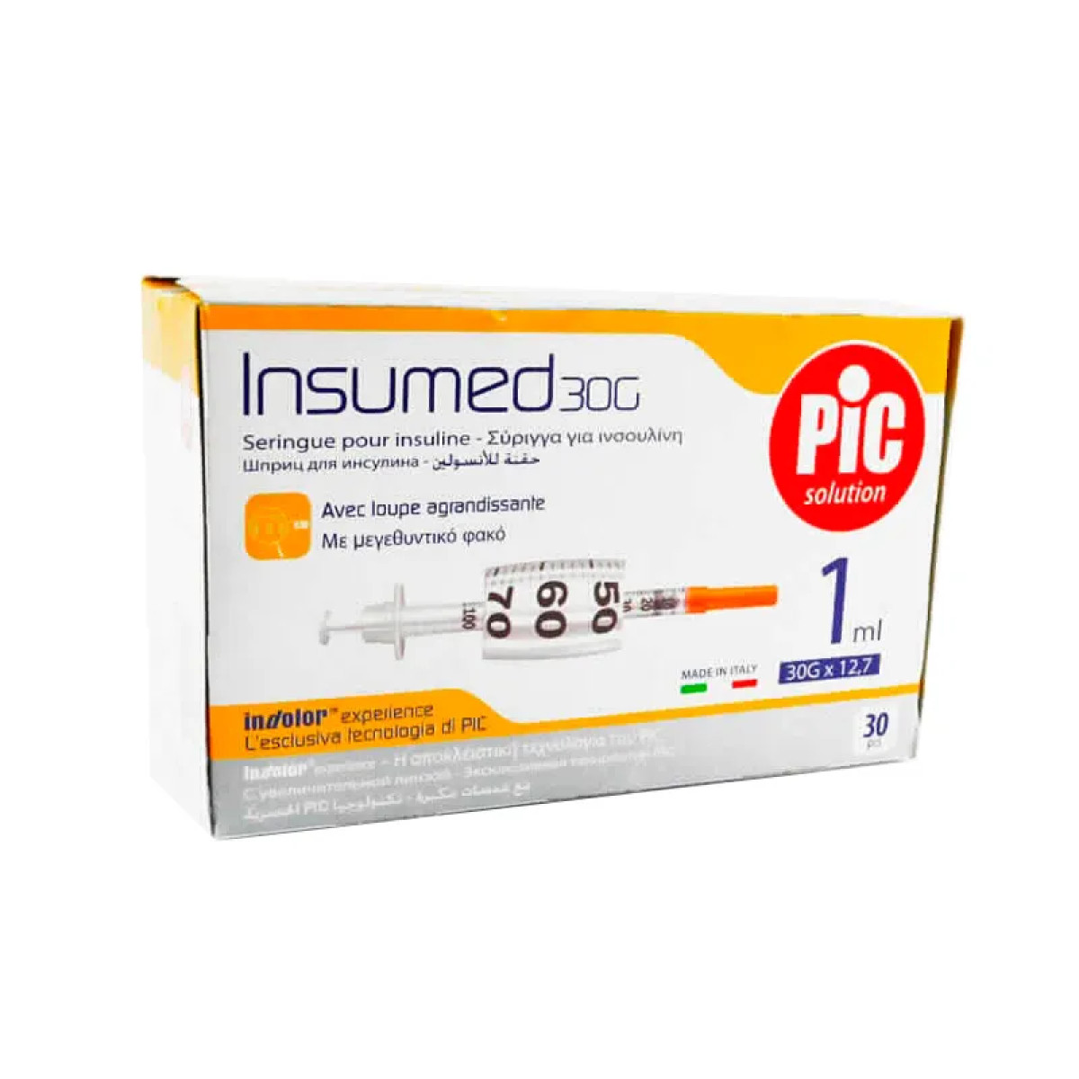 JERINGA INSULINA 100 UI 30 UF PIC R