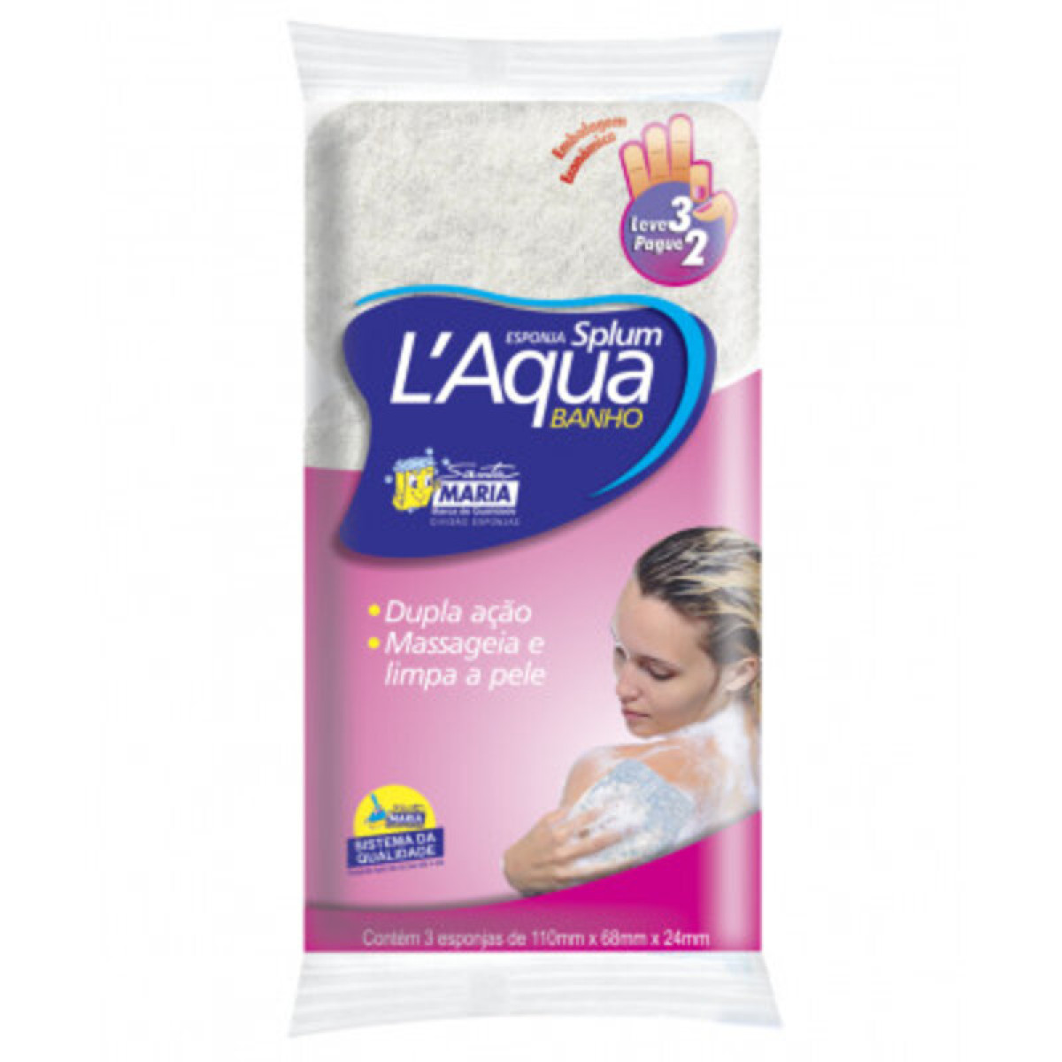 ESPONJA P/BANO L AQUA 7789