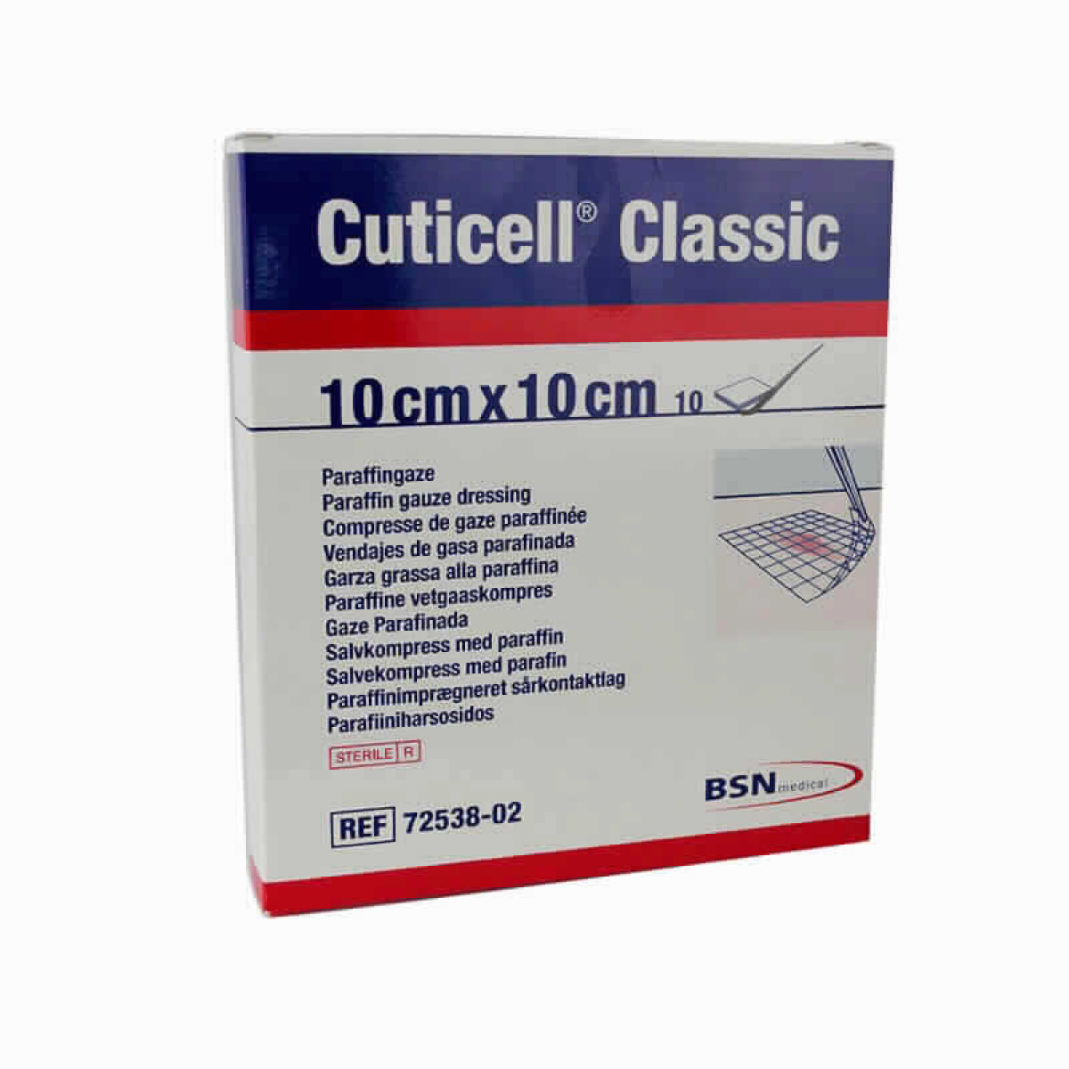 CUTICELL CLAS GASA PARAFINADA 10X10