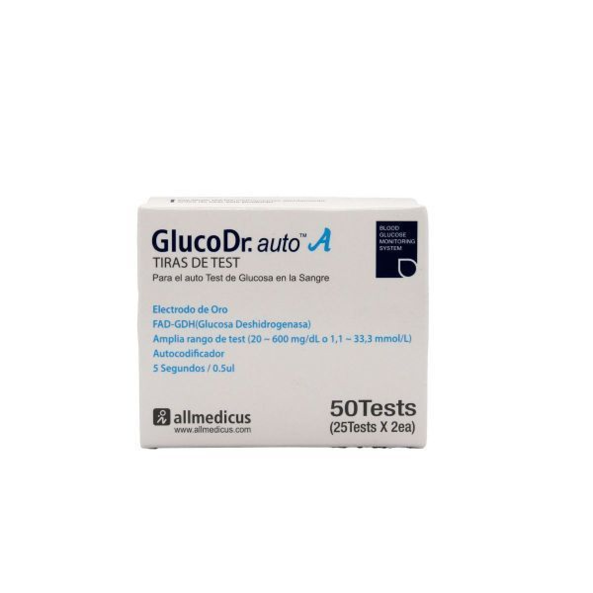 GLUCO DR TIRA REACT X 50 UNID DPM