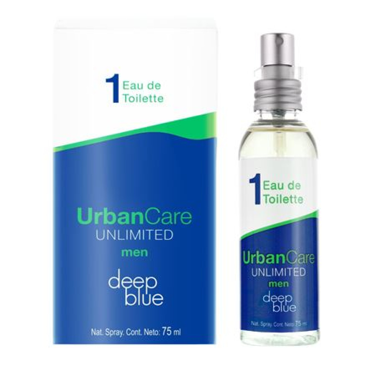 URBAN CARE DEEP BLUE EDT 75 ML C/AT