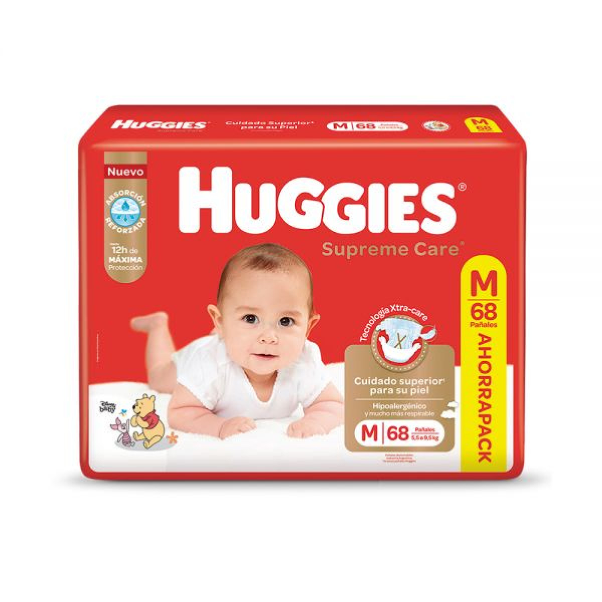 HUGGIES PANAL SUPREME  M X 68