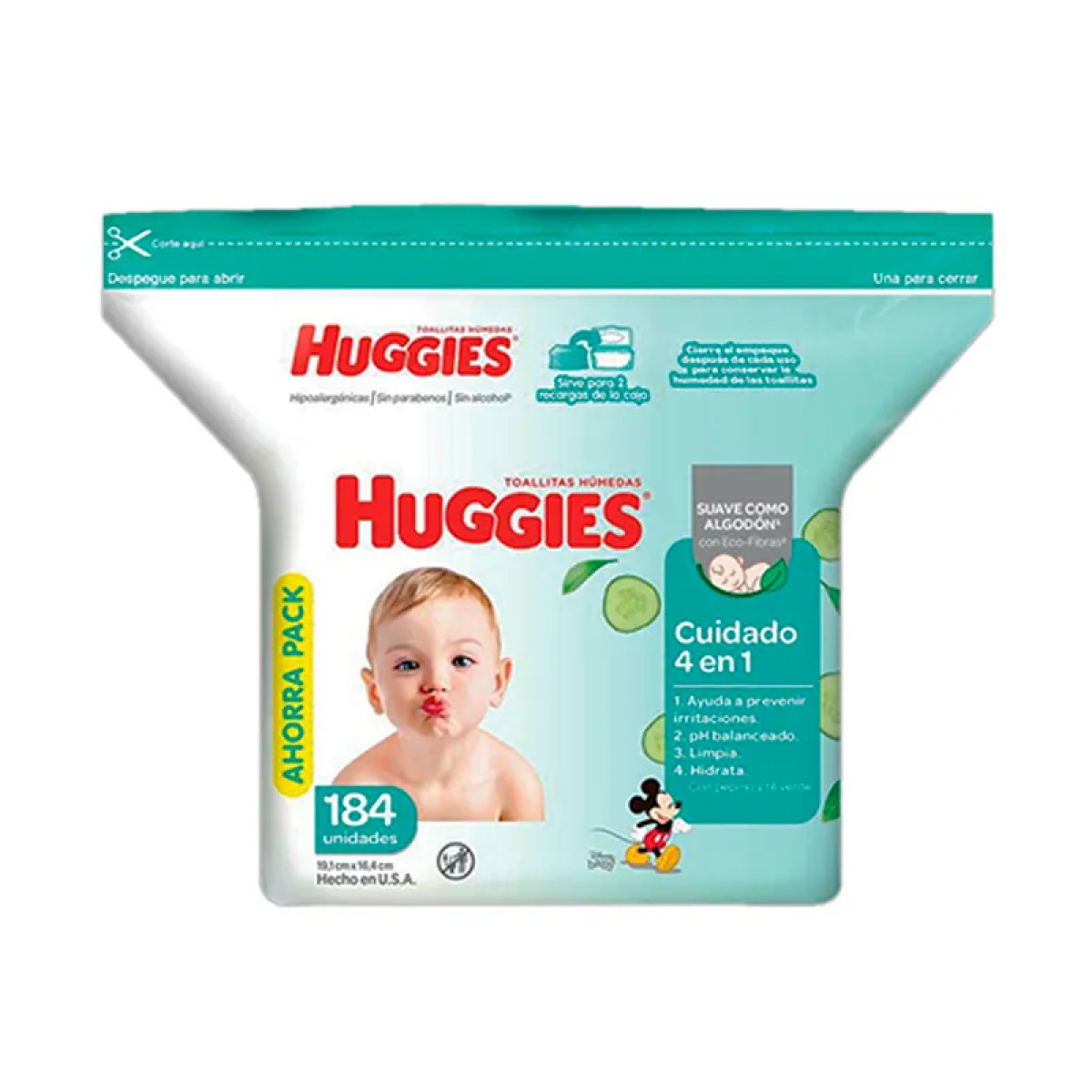 HUGGIES TOALLITA H X 184 ON/DO 3855