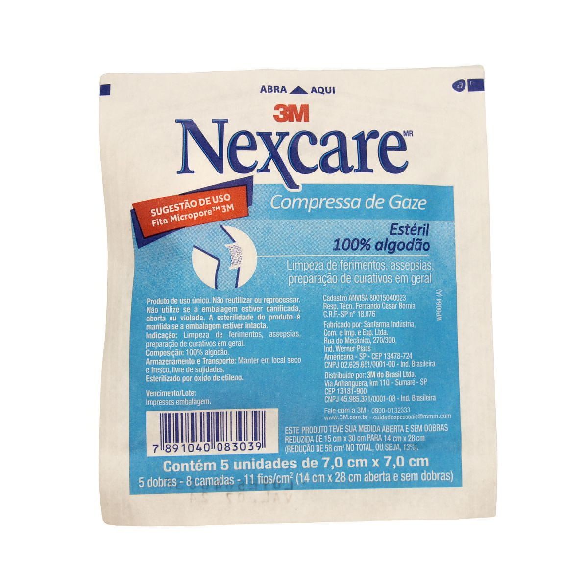 GASA ESTERIL NEXCARE X 5 0564