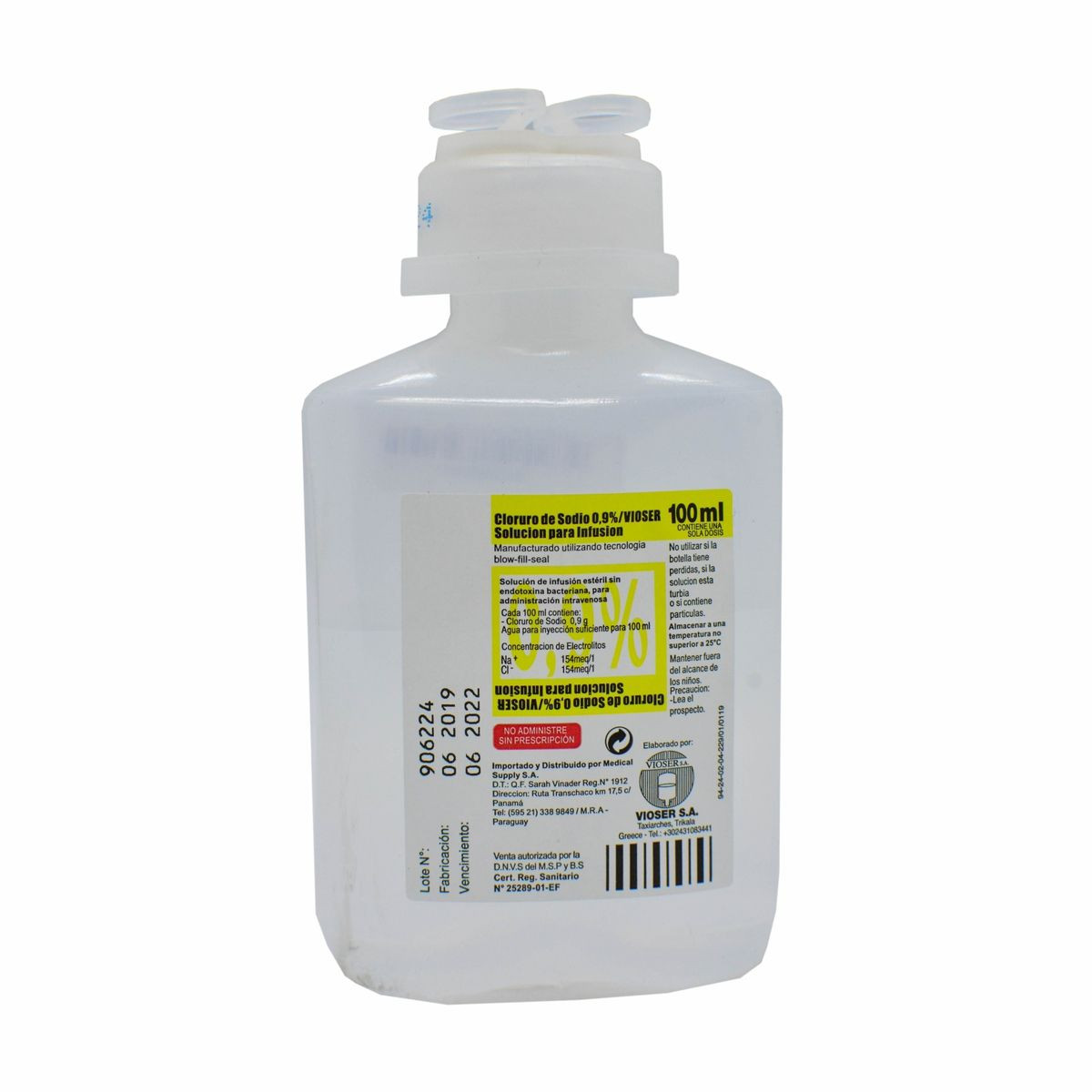 SOL FISIOLOGICA 0.9% X 100 ML VIOSE