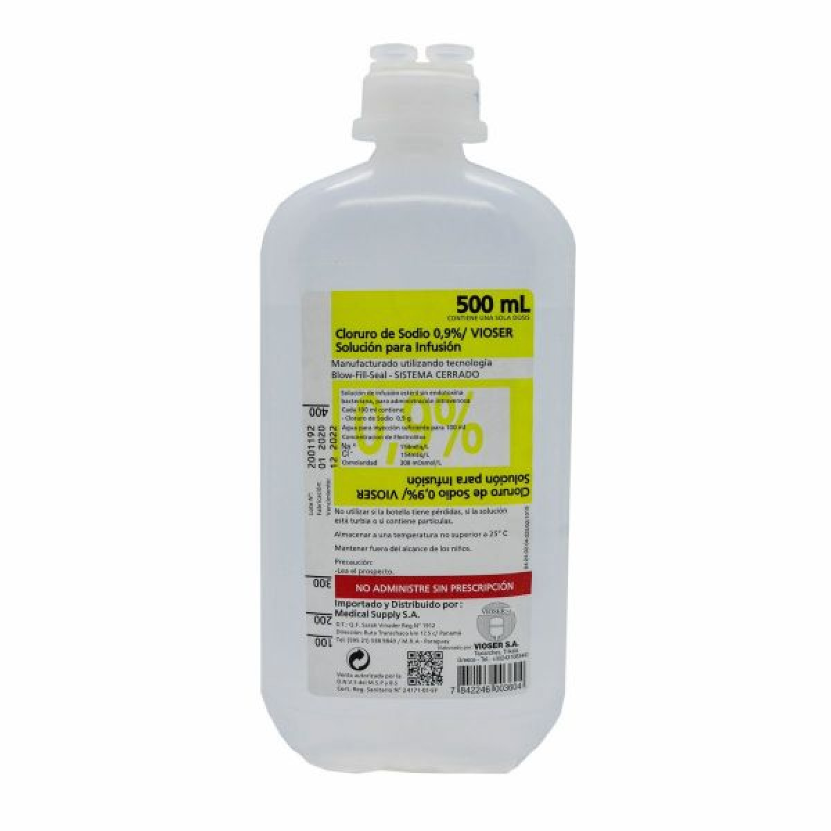 SOL FISIOLOGICA 0.9% X 500 ML VIOSE