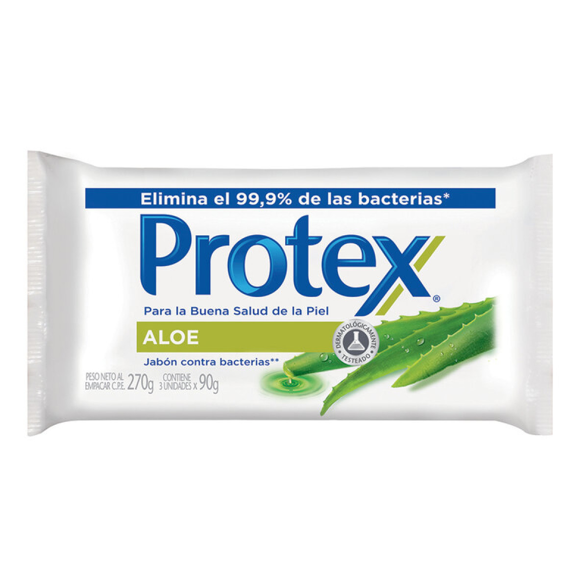 PROTEX JABON X 3 90 GR ALOE 3639