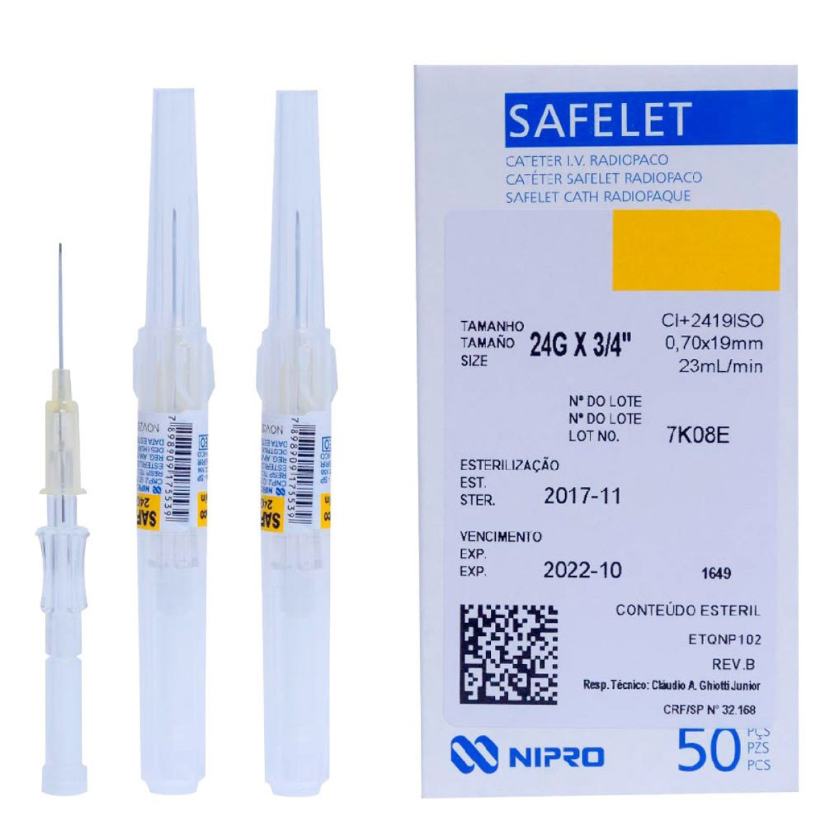 CATETER INTRAVENOSO N 24 NIPRO