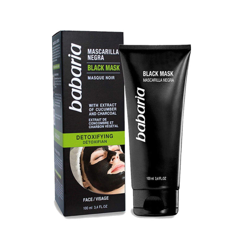 BABARIA MASC FAC 100 ML NEGRA DETO