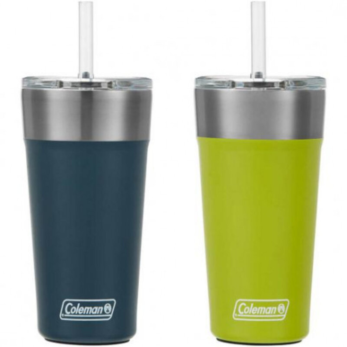 COLEMAN VASO C/PAJ NEG X 2 AZ/VERD