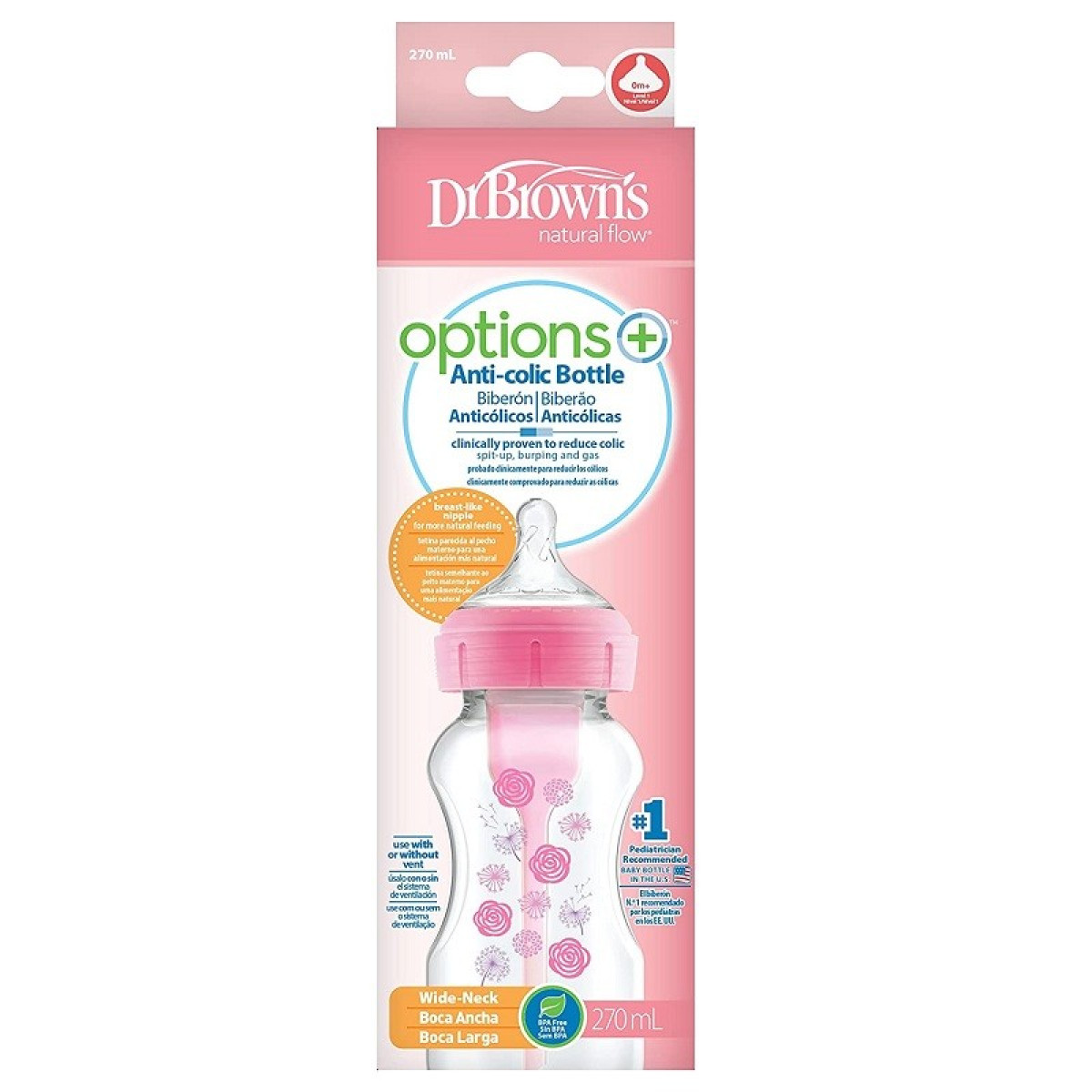 DR BROWN MAMAD OPT 270 ML C WB91801