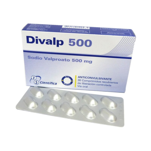 DIVALP 500 MG X 30 COMP