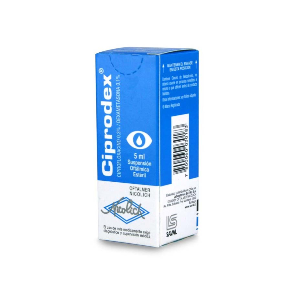 CIPRODEX GTS OFTAL X 5 ML