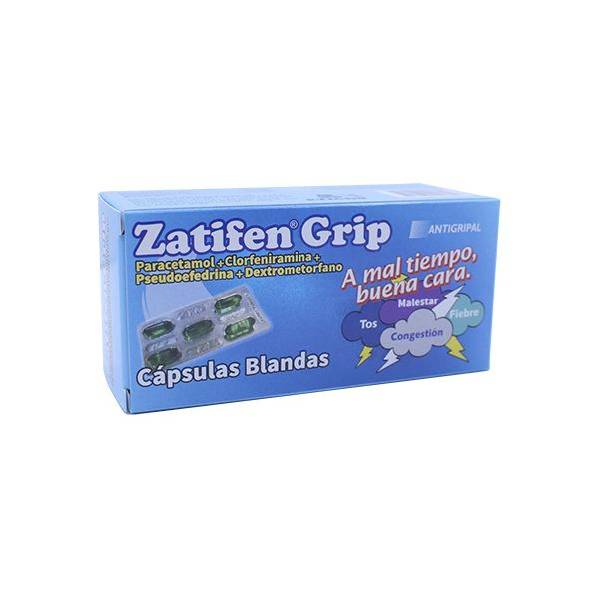 ZATIFEN GRIP EXIB  X 25 BLISTER X 5