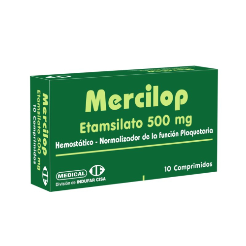 MERCILOP 500 MG X 10 COMP