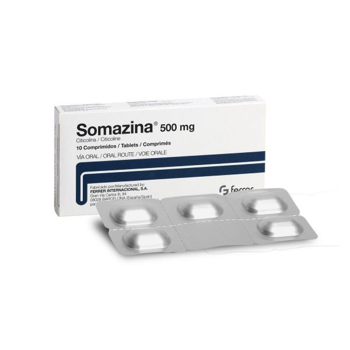 SOMAZINA 500 MG X 10 COMP