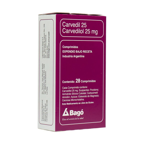 CARVEDIL 25 MG X 28 COMP ###