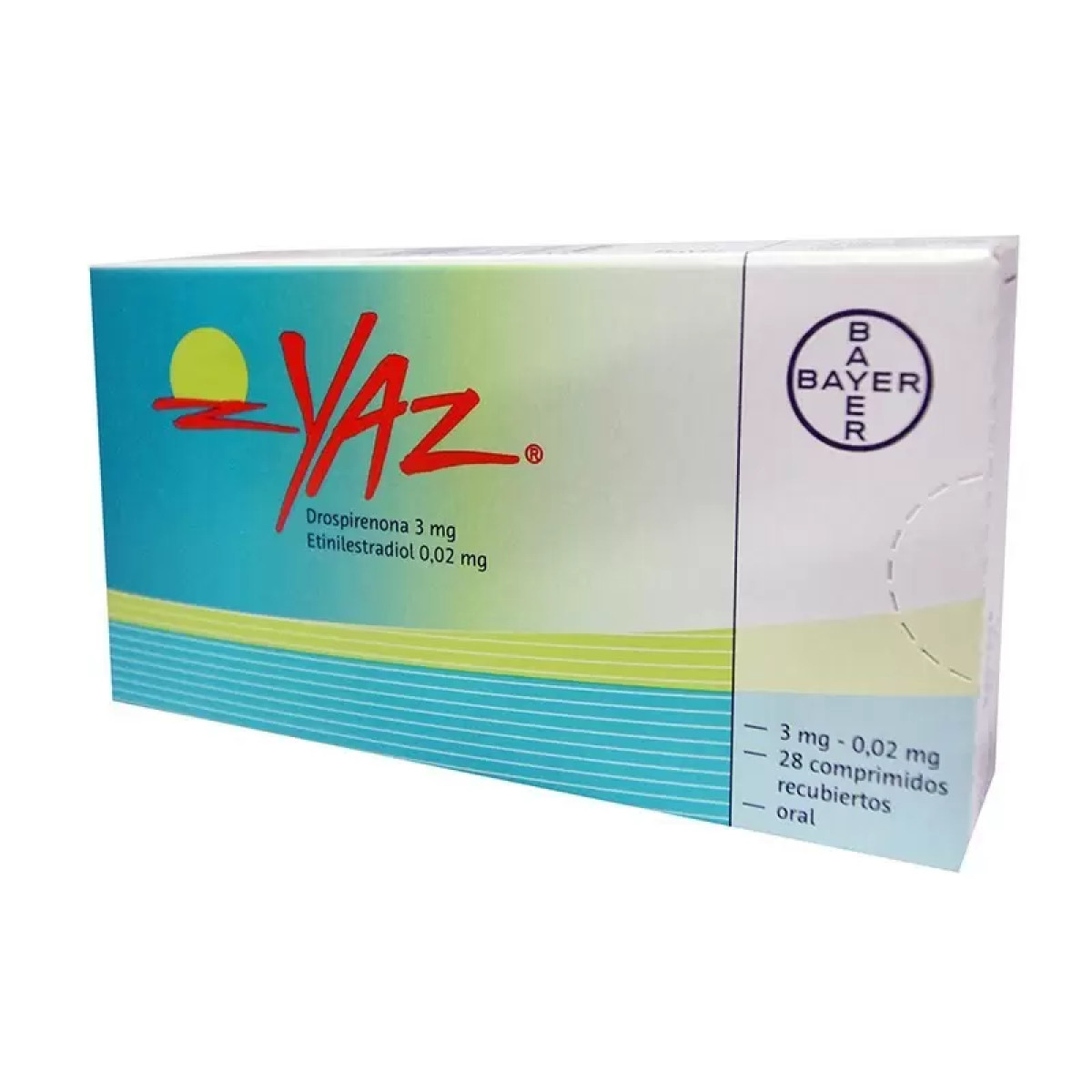 YAZ 20MG X 28 GRAGEAS
