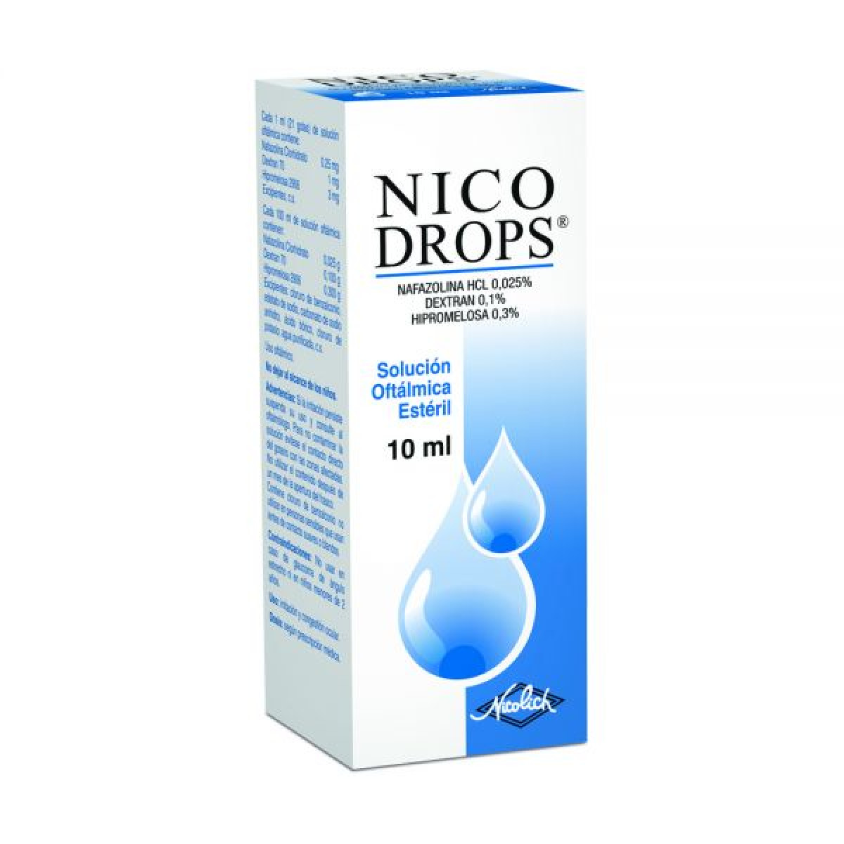 NICODROPS GTS OFTAL X 10 ML