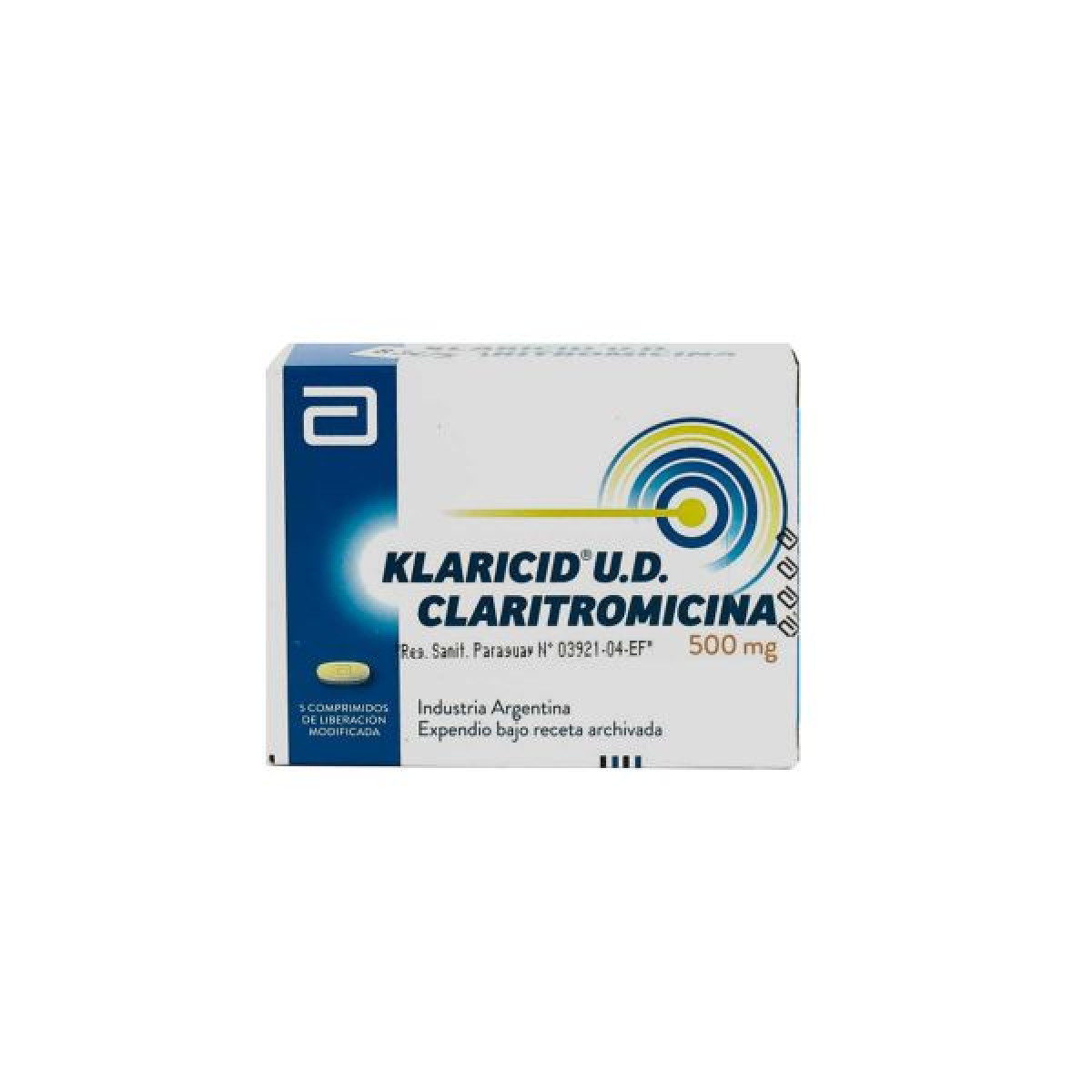 KLARICID UD 500 MG X 5 COMP (RSA)
