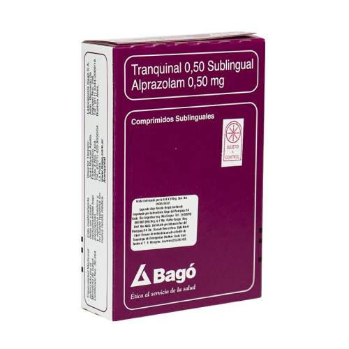 TRANQUINAL 0.5 MG X 50 COMP +++