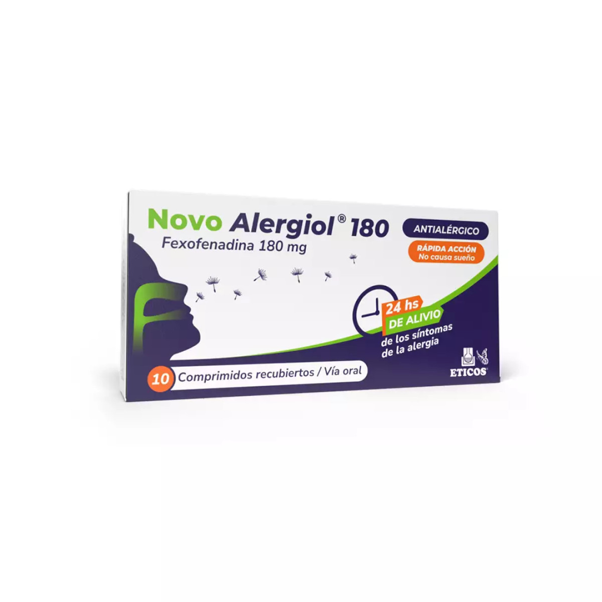 NOVO ALERGIOL 180 MG X 10 COMP