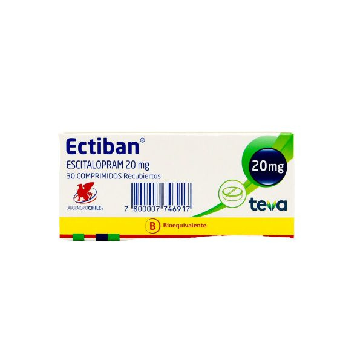 ECTIBAN 20 MG X 30 COMP