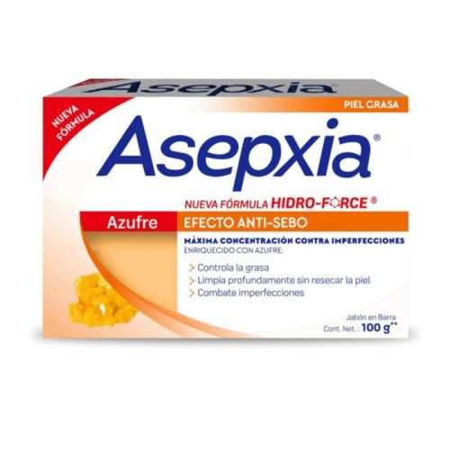 ASEPXIA JABON X 100 GR AZUFRE