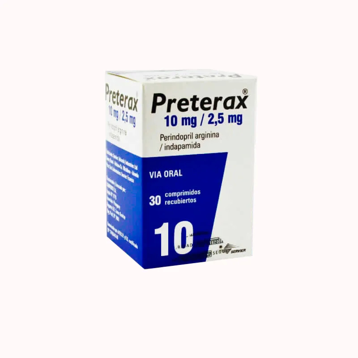 PRETERAX 10 MG X 30 COMP