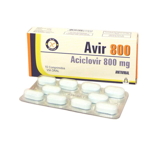AVIR 800 MG X 10 COMP