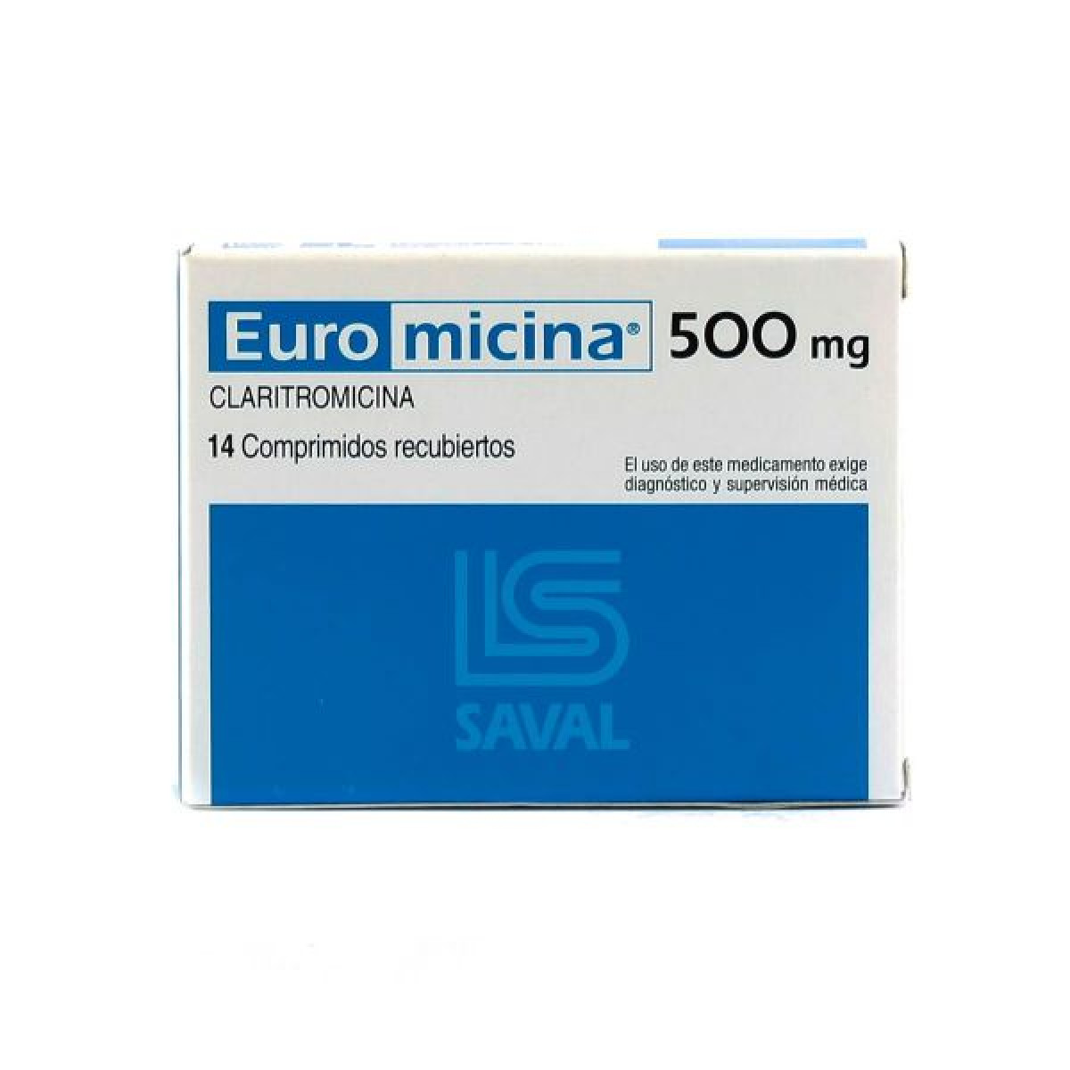 EUROMICINA 500 MG X 14 COMP REC(RSA