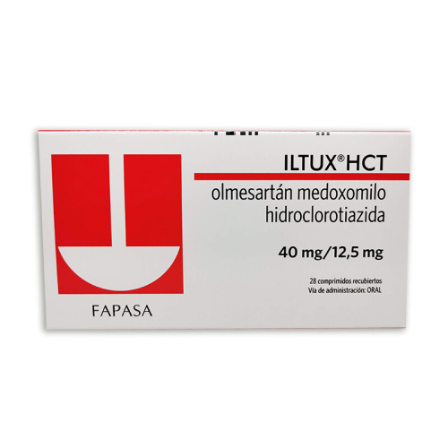 ILTUX HCT 40 MG X 28 COMP RECUB