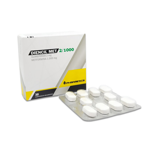 DIENCIL MET 2/1000 MG X 30 COMP