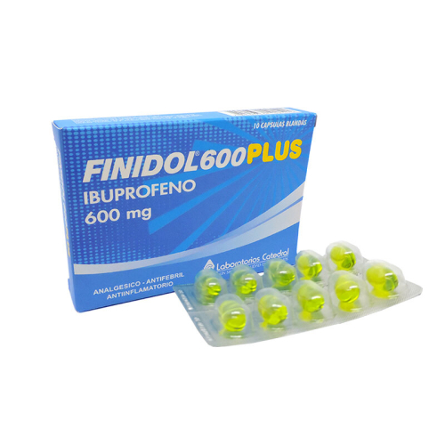 FINIDOL 600 MG PLUS X 10 CAPS BLAN