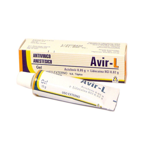 AVIR L 50 MG GEL POMO- X 15 GR