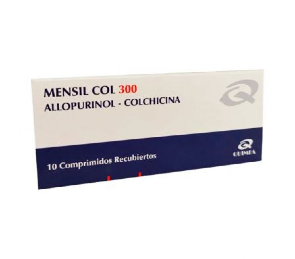 MENSIL COLCHICINA 300 MG X 10 COMP