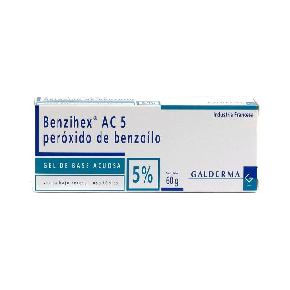 BENZIHEX AC 5 % GEL POMO- X 60 GR