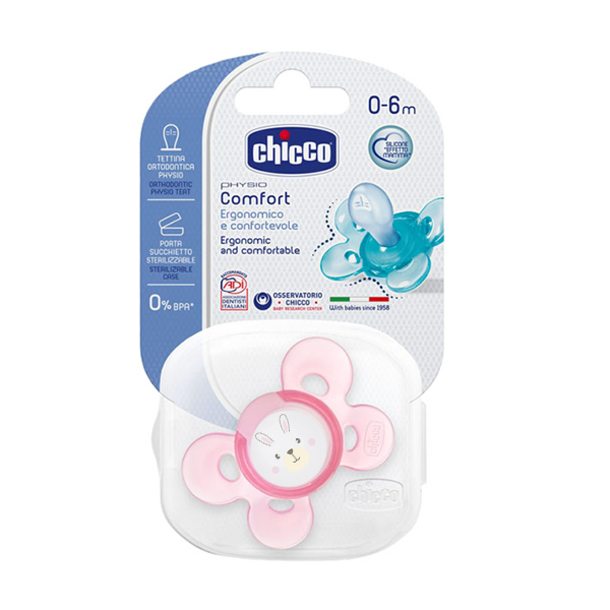 CHICCO CHUP PH SIL COMF RO 0-6 ###