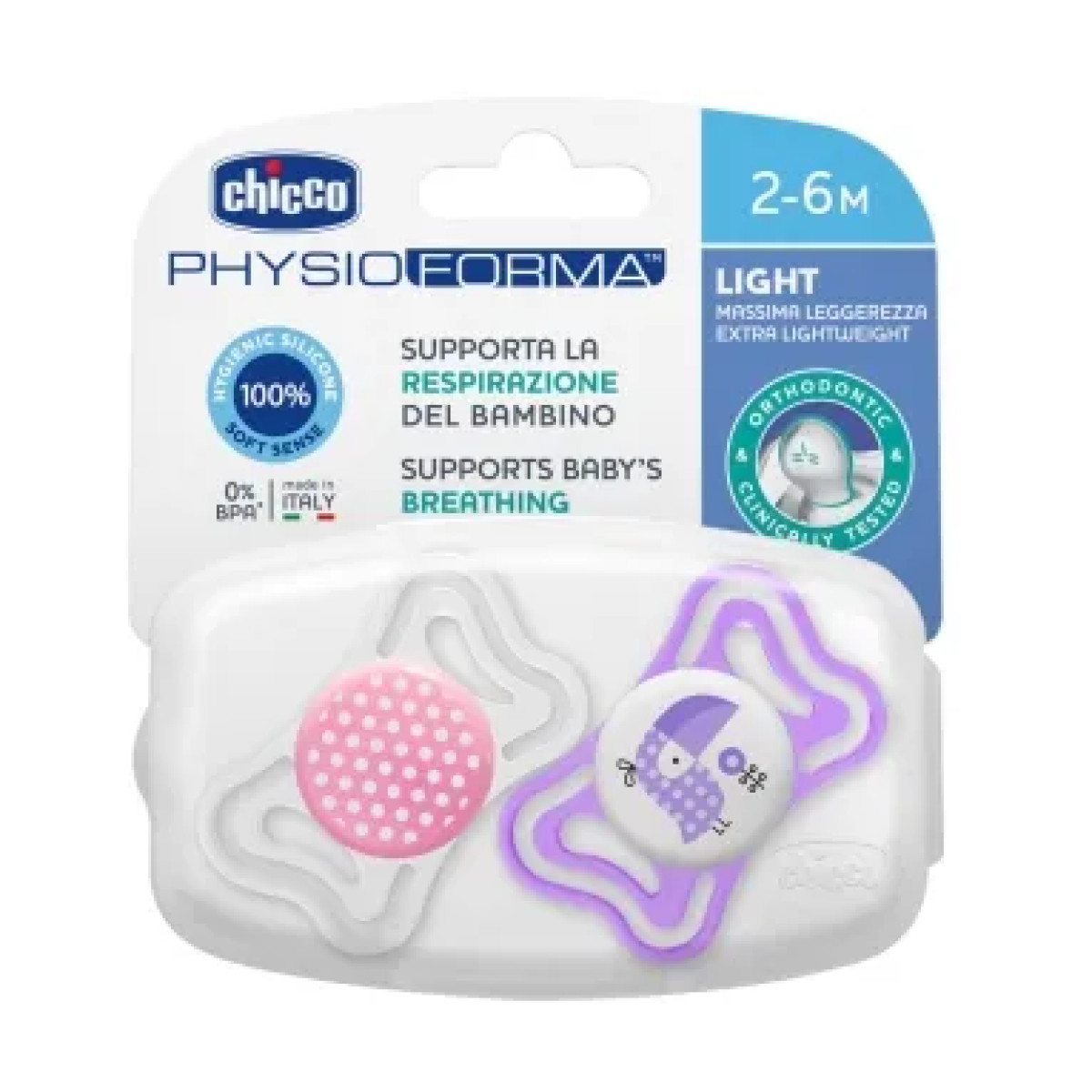 CHICCO CHUP PH LIG 2-6M +2U ROSA