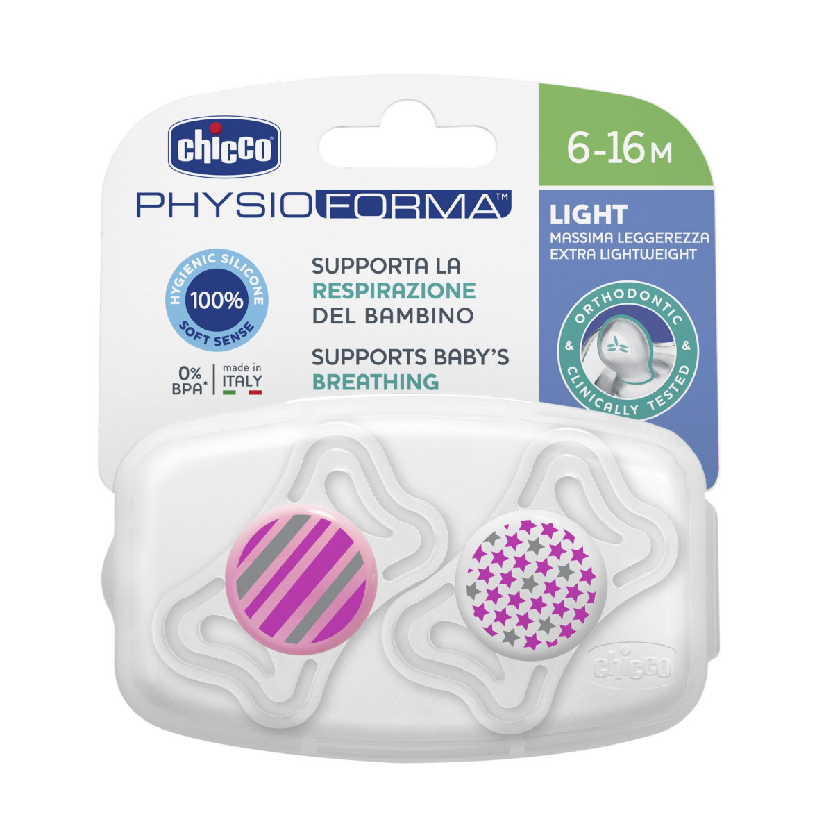 CHICCO CHUP PH LIG 6-16M +2U ROSA