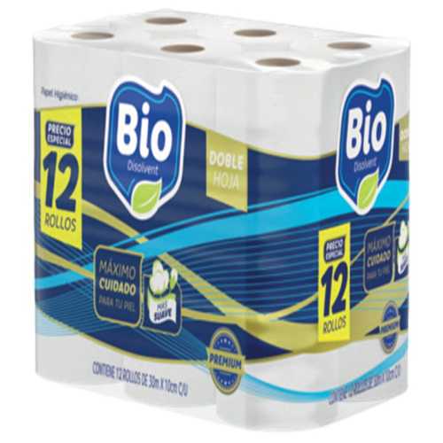 BIO PAPEL HIG X 12 UNID DOB/ HJ