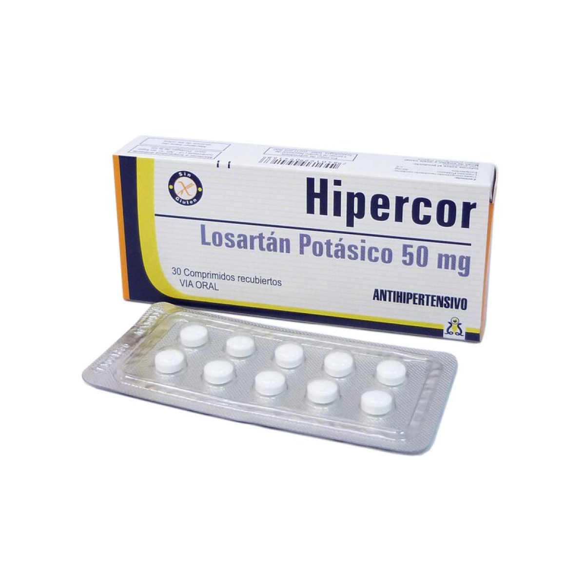 HIPERCOR 50 MG X 30 COMP