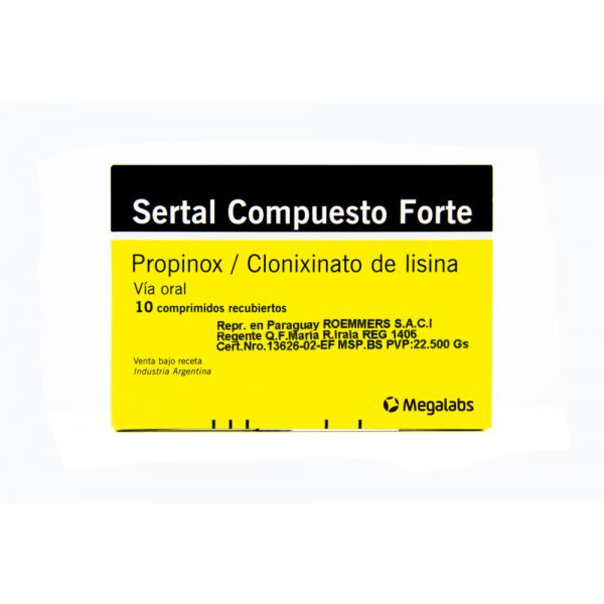 SERTAL CPTO FORTE X 10 COMP RECUB